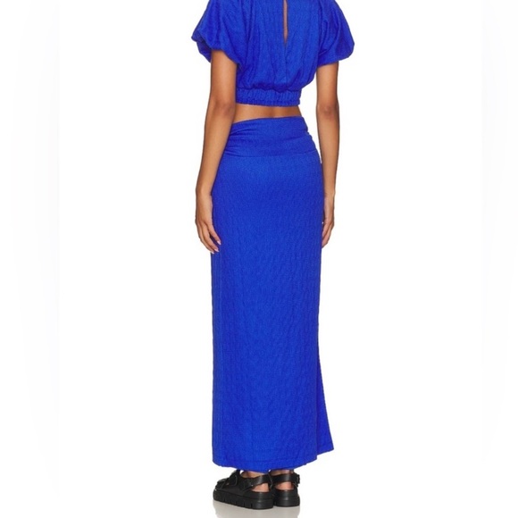 Free People NEW Tovah Skirt Mazarine Royal Blue Size Medium - Picture 3 of 6